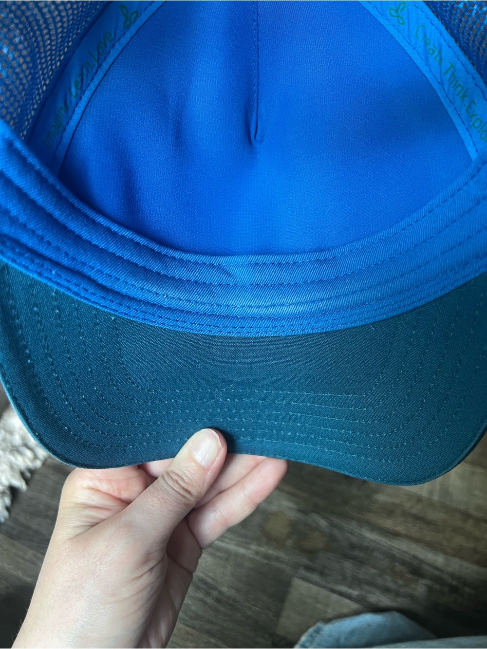 Prana Blue Floral Mesh Trucker Hat - Picture 8 of 10